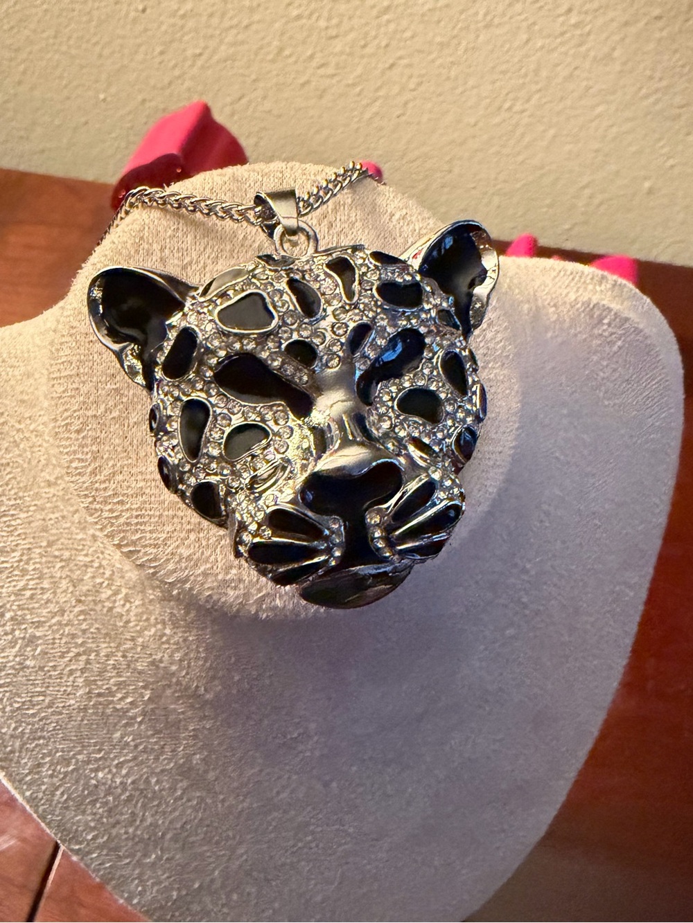 Panther Crystal Necklace Nwot
